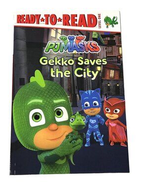PJ Masks Gekko Saves The City Level 1 Reader Kids Paperback Book
